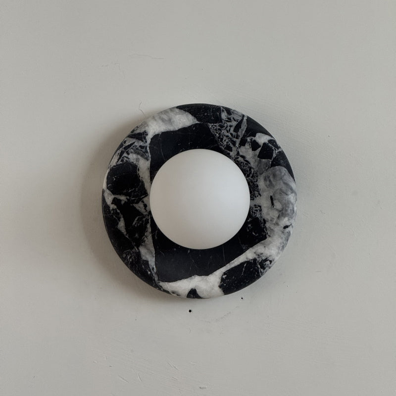 Solene Black Marble Wall Sconce