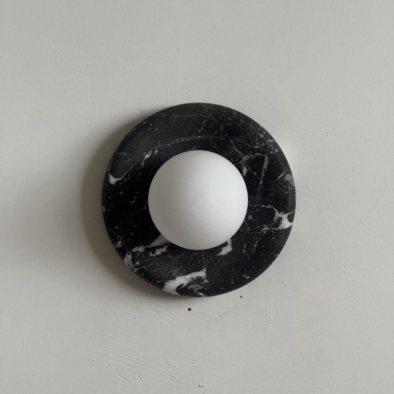 Solene Black Marble Wall Sconce