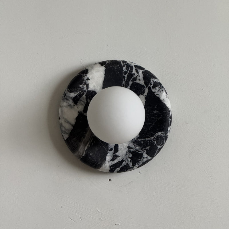 Solene Black Marble Wall Sconce