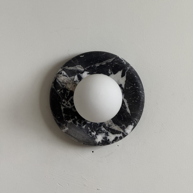 Solene Black Marble Wall Sconce