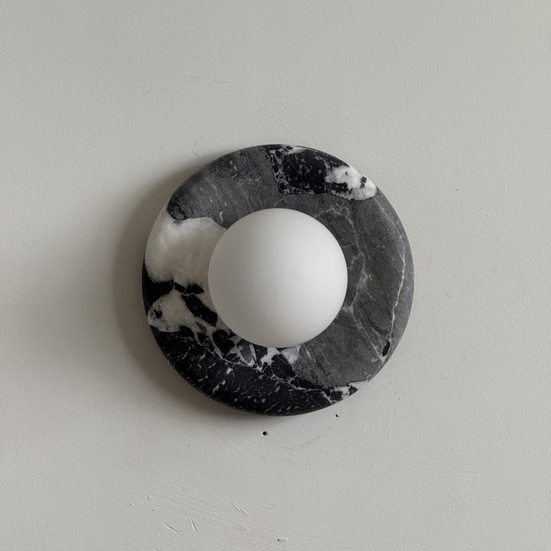 Solene Black Marble Wall Sconce