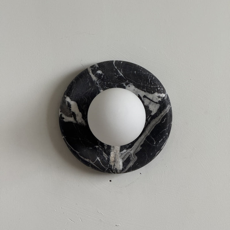 Solene Black Marble Wall Sconce