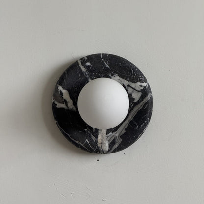 Solene Black Marble Wall Sconce