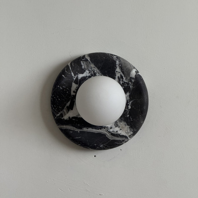 Solene Black Marble Wall Sconce