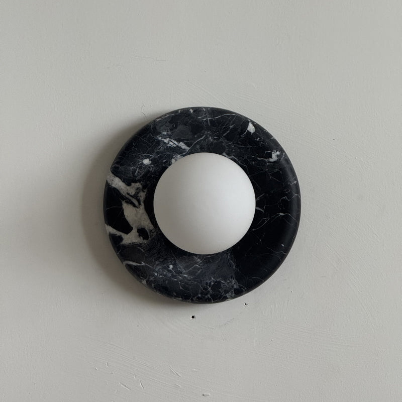 Solene Black Marble Wall Sconce