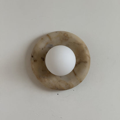 Solene Beige Marble Wall Sconce