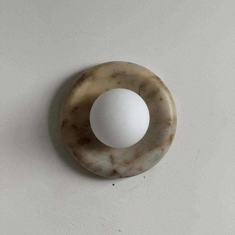 Solene Beige Marble Wall Sconce