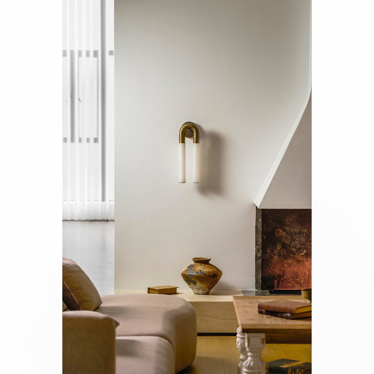 Zeme Alabaster Wall Sconce