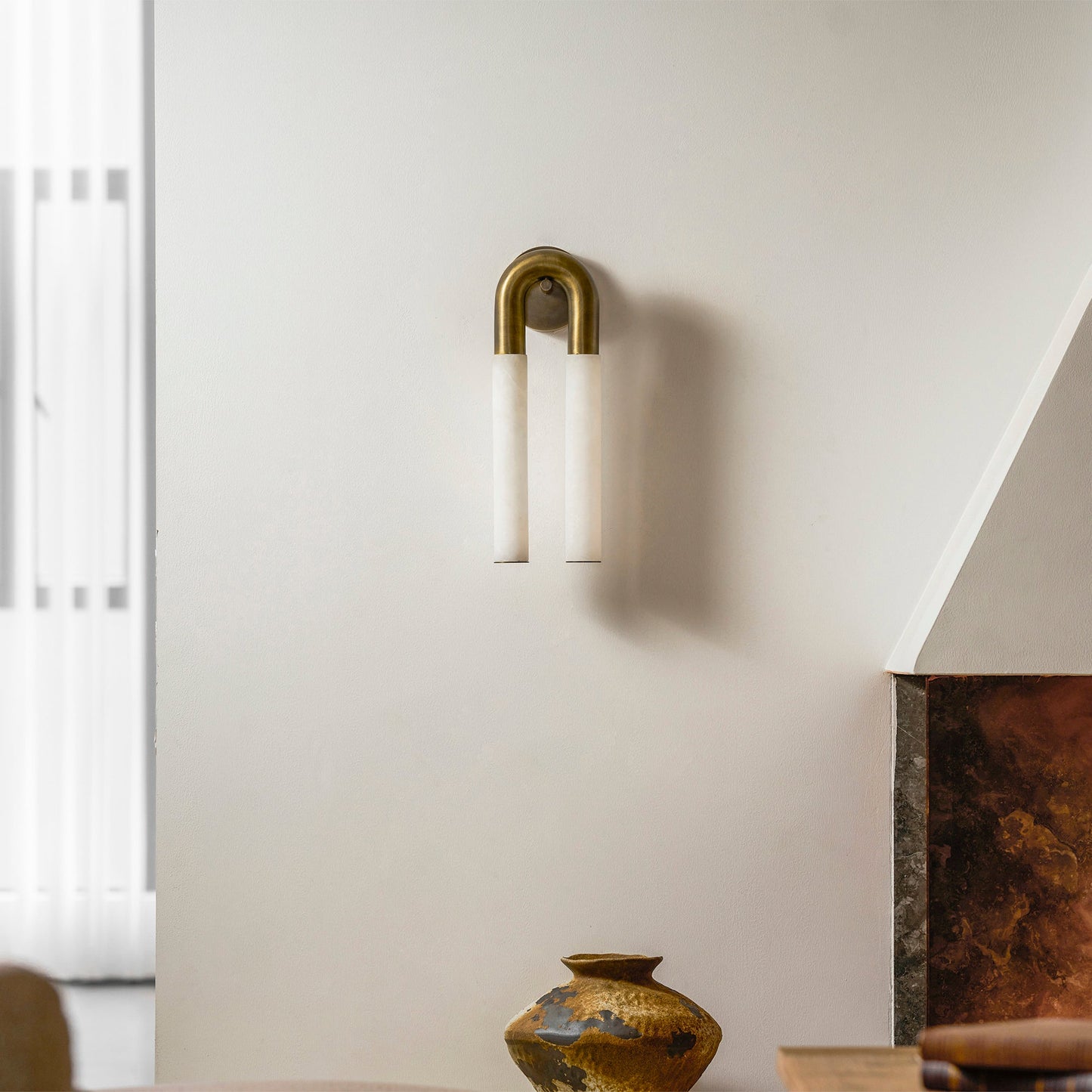 Zeme Alabaster Wall Sconce