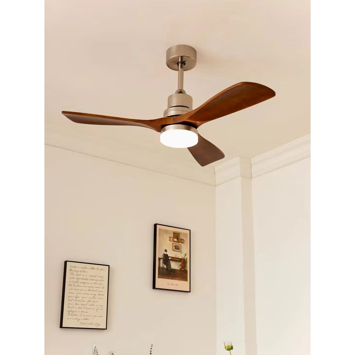 Zephyr Wooden Fan Ceiling Light