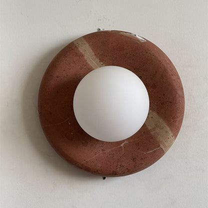 Solene Travertine Wall Sconce