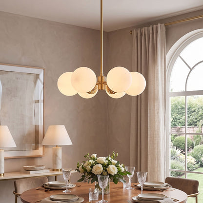Hematite Globe Chandelier