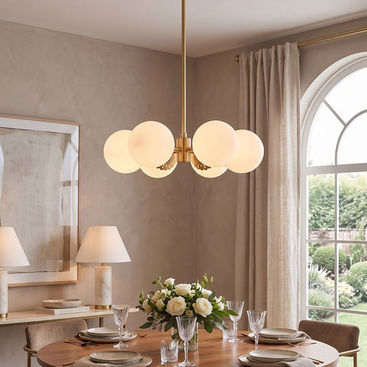 Hematite Globe Chandelier