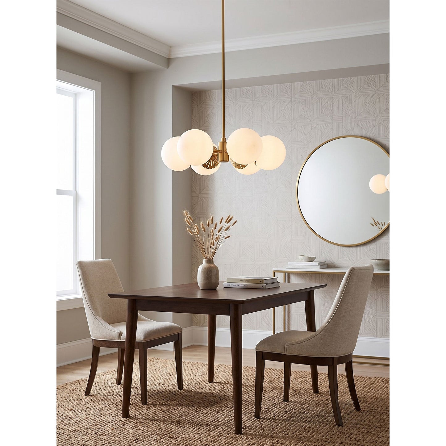 Hematite Globe Chandelier
