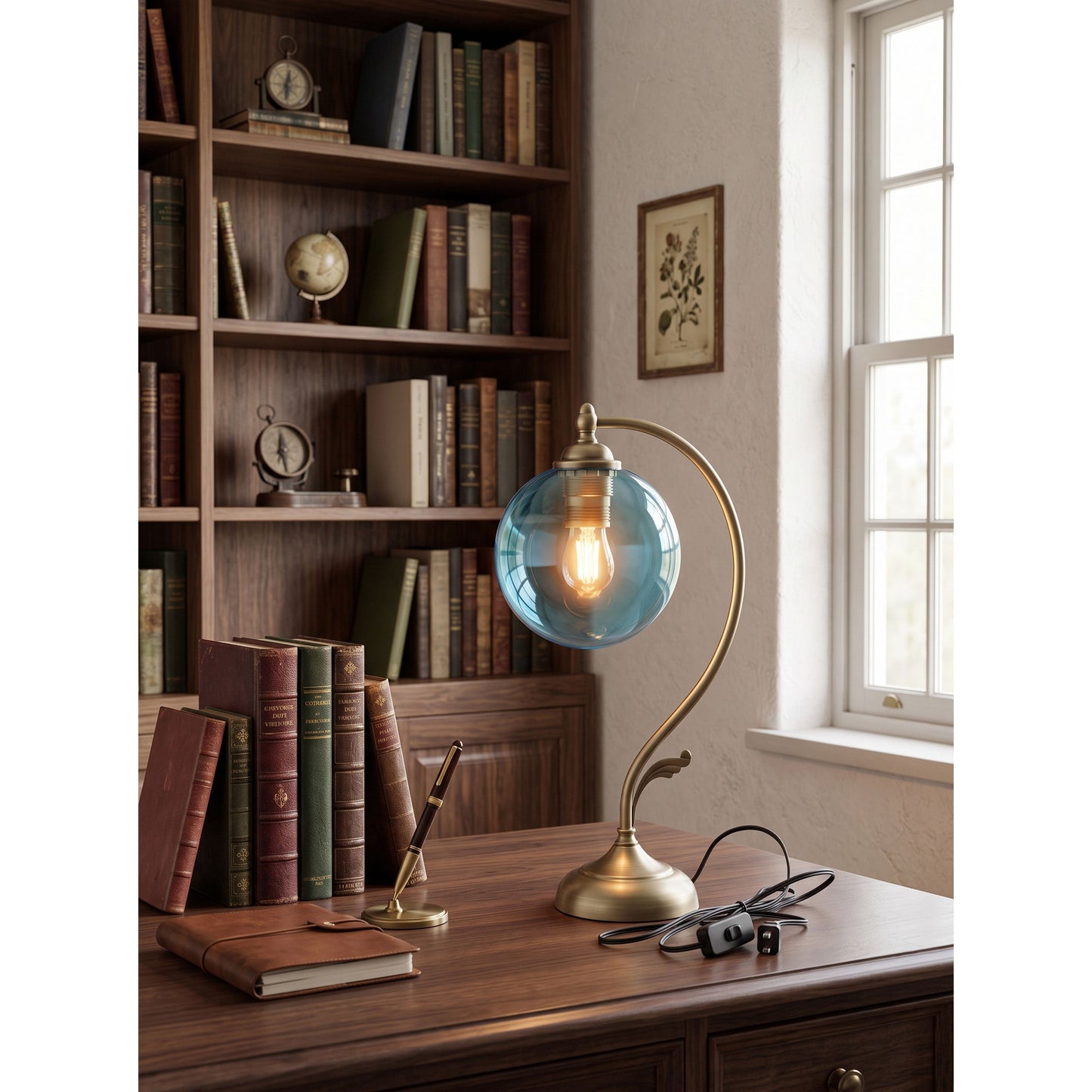 Everard Glass Table Lamp