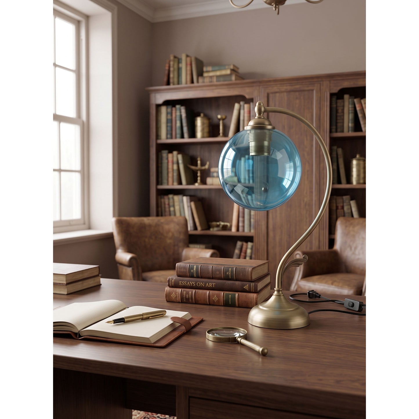 Everard Glass Table Lamp