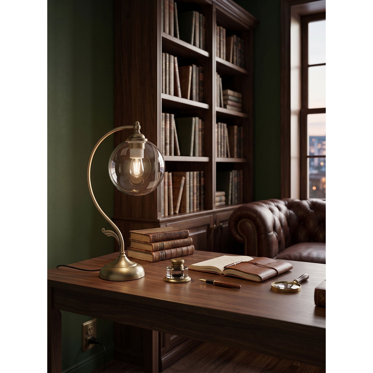 Everard Glass Table Lamp