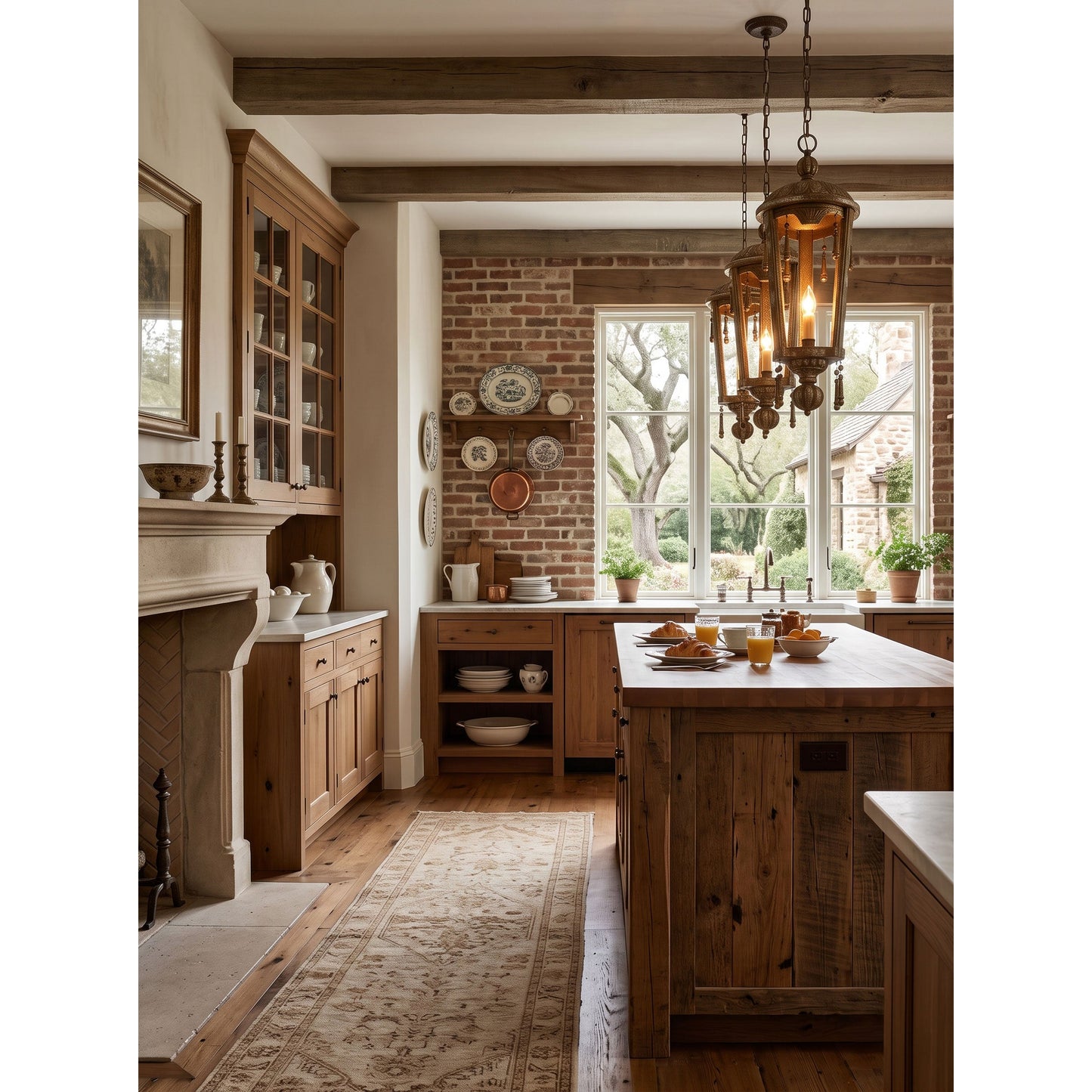 Belan Woodcarving Lantern Pendant Lamp