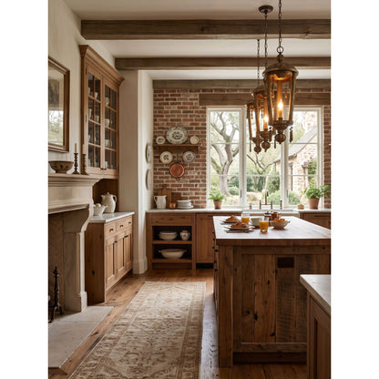 Belan Woodcarving Lantern Pendant Lamp