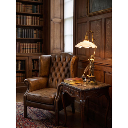 Keson Statue Glass Table Lamp