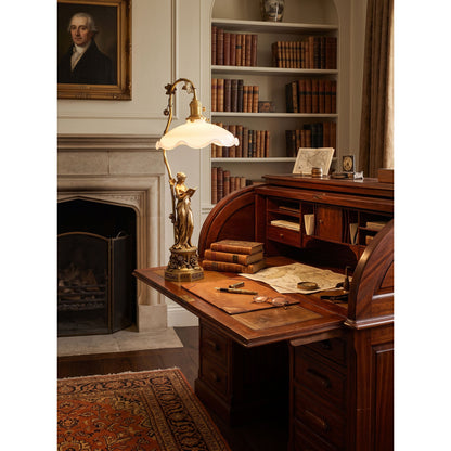 Keson Statue Glass Table Lamp