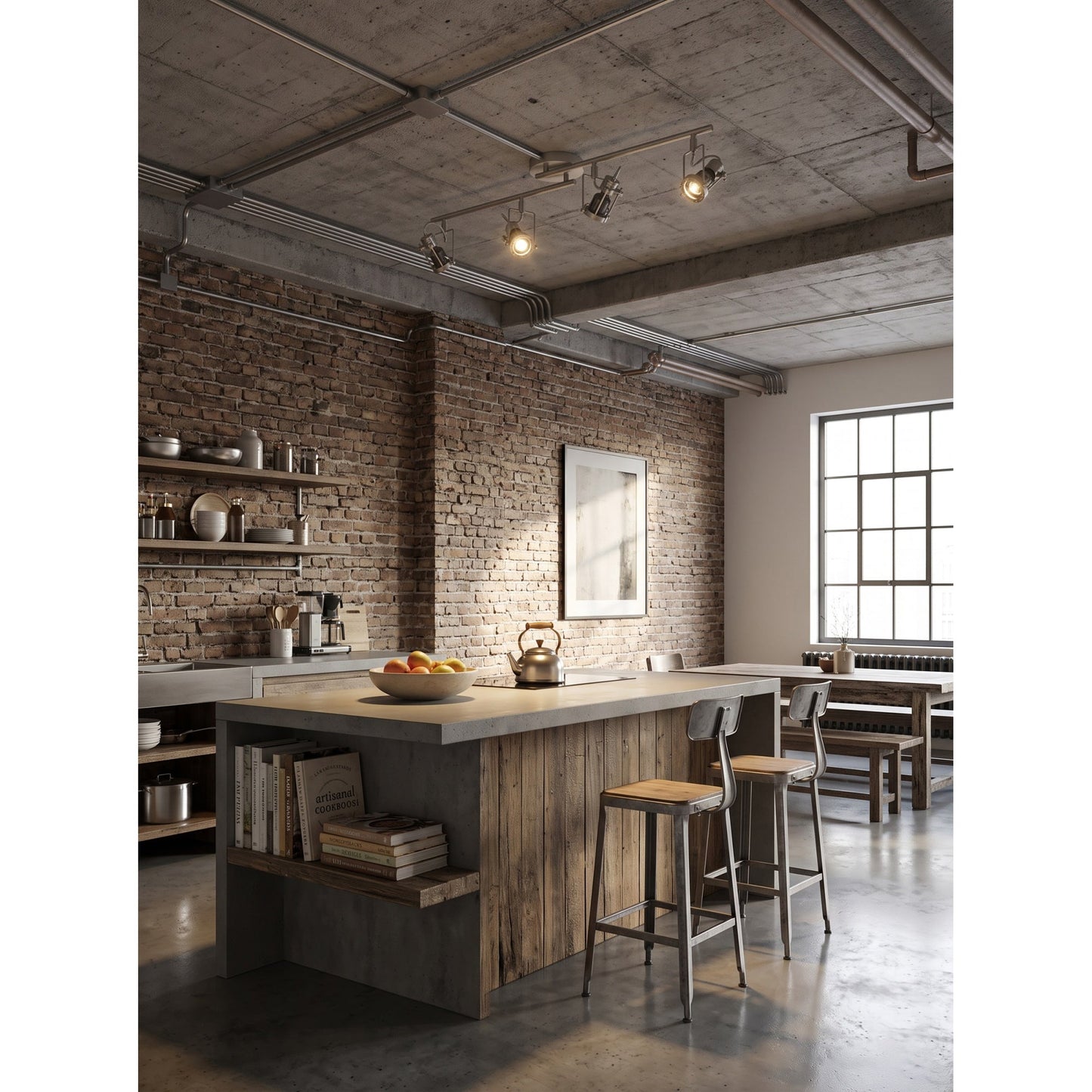Noron Industrial Track Ceiling Lamp