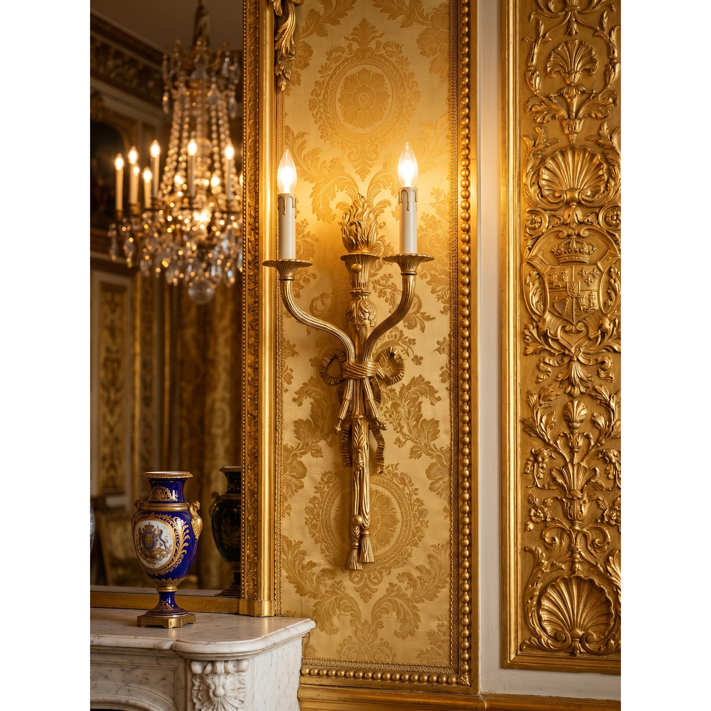 Velola Brass Wall Lamp