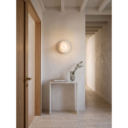 Solene White Marble Wall Sconce