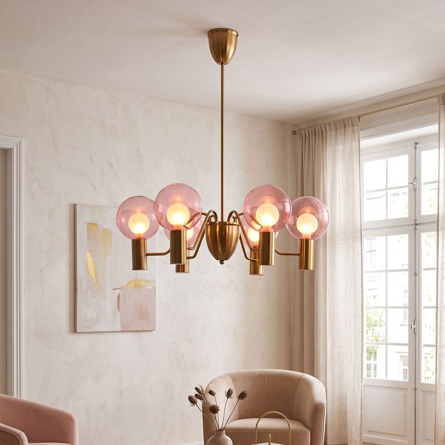 Esmai Glass Chandelier