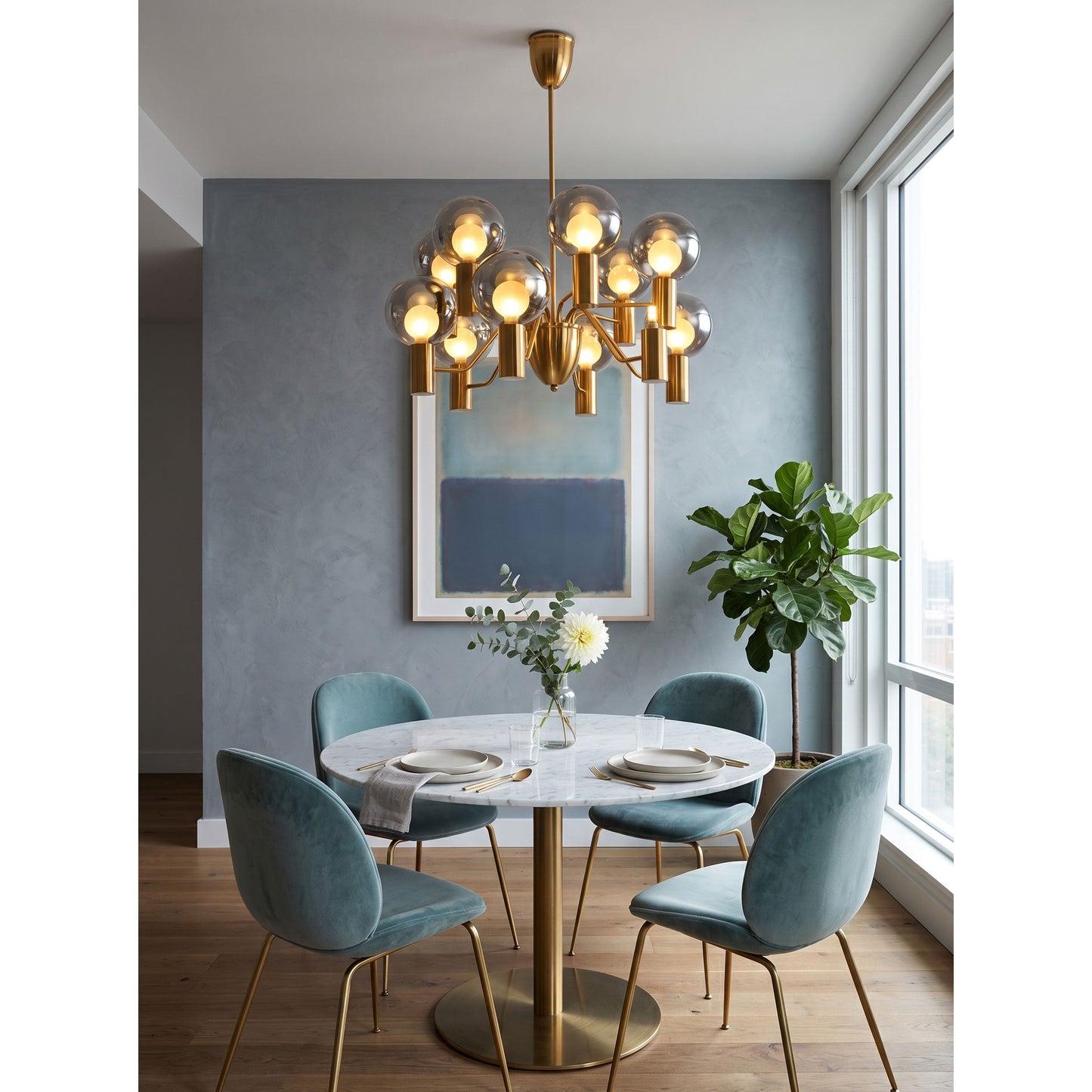 Esmai Glass Chandelier