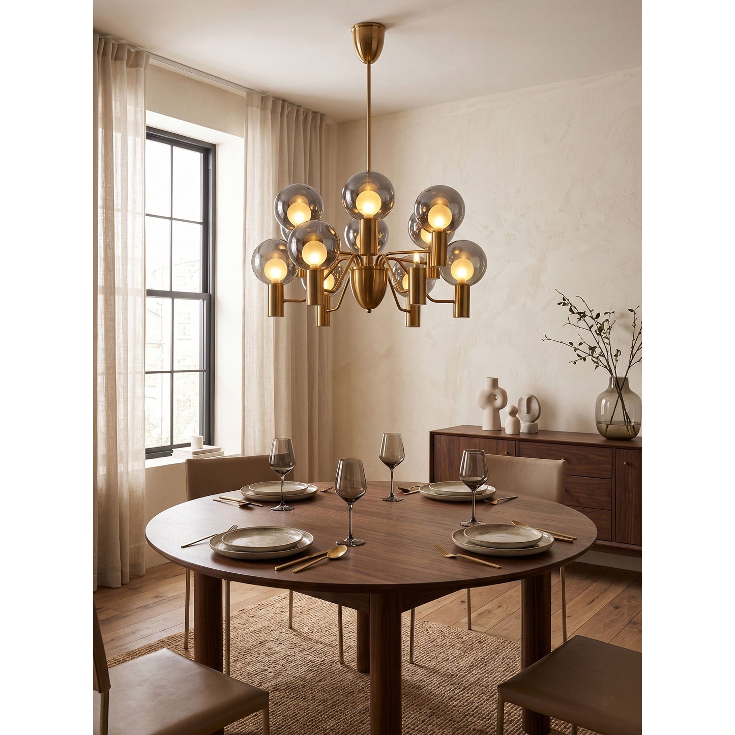 Esmai Glass Chandelier