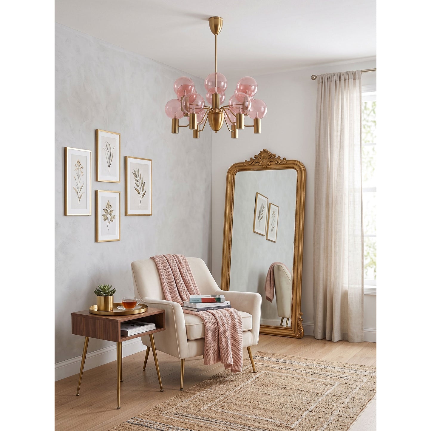 Esmai Glass Chandelier