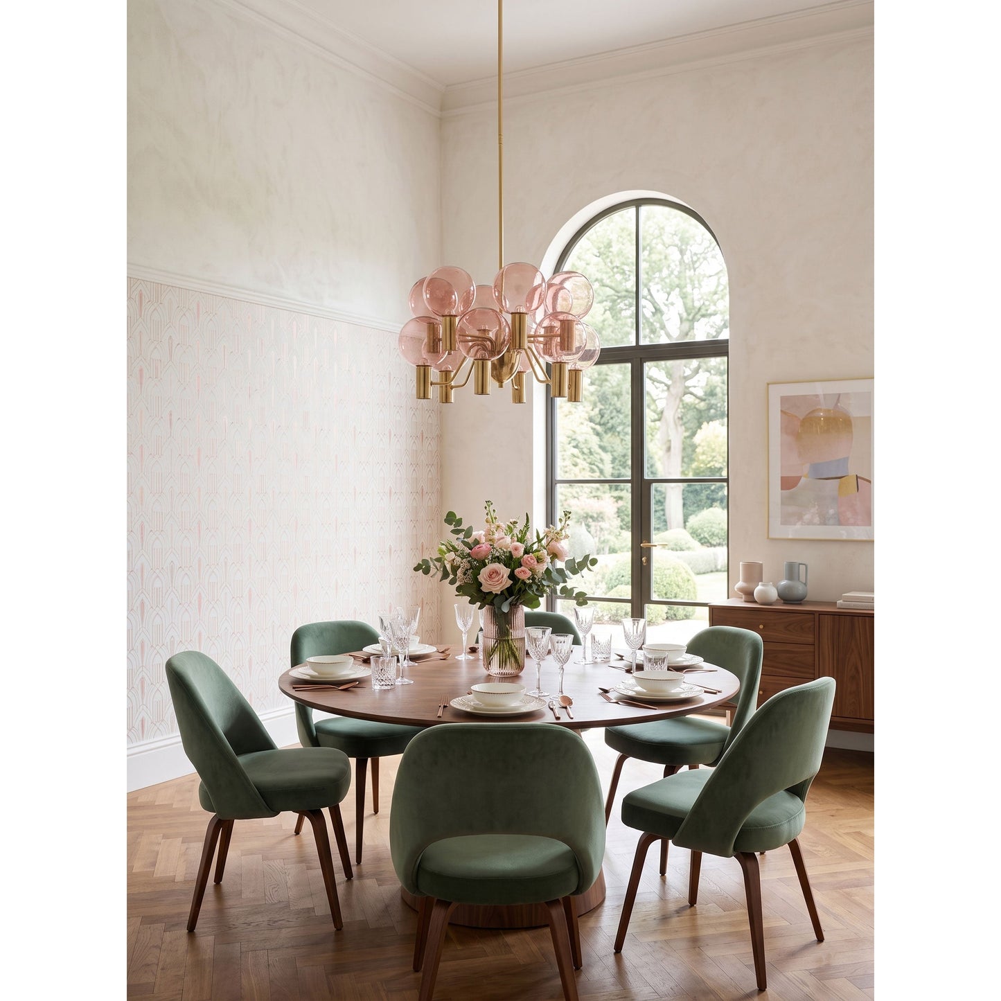 Esmai Glass Chandelier