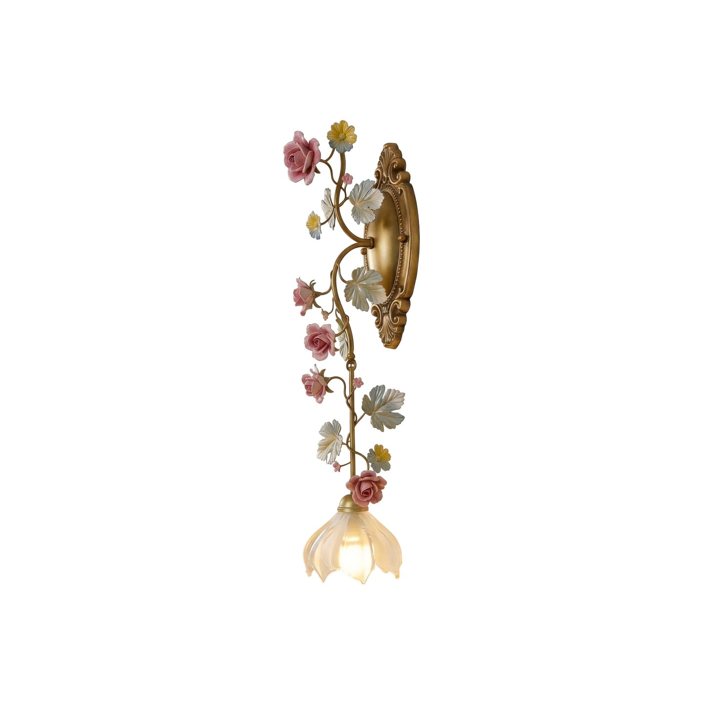 Floral Vine-Shaped Wall Sconce