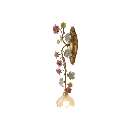 Floral Vine-Shaped Wall Sconce