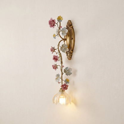 Floral Vine-Shaped Wall Sconce