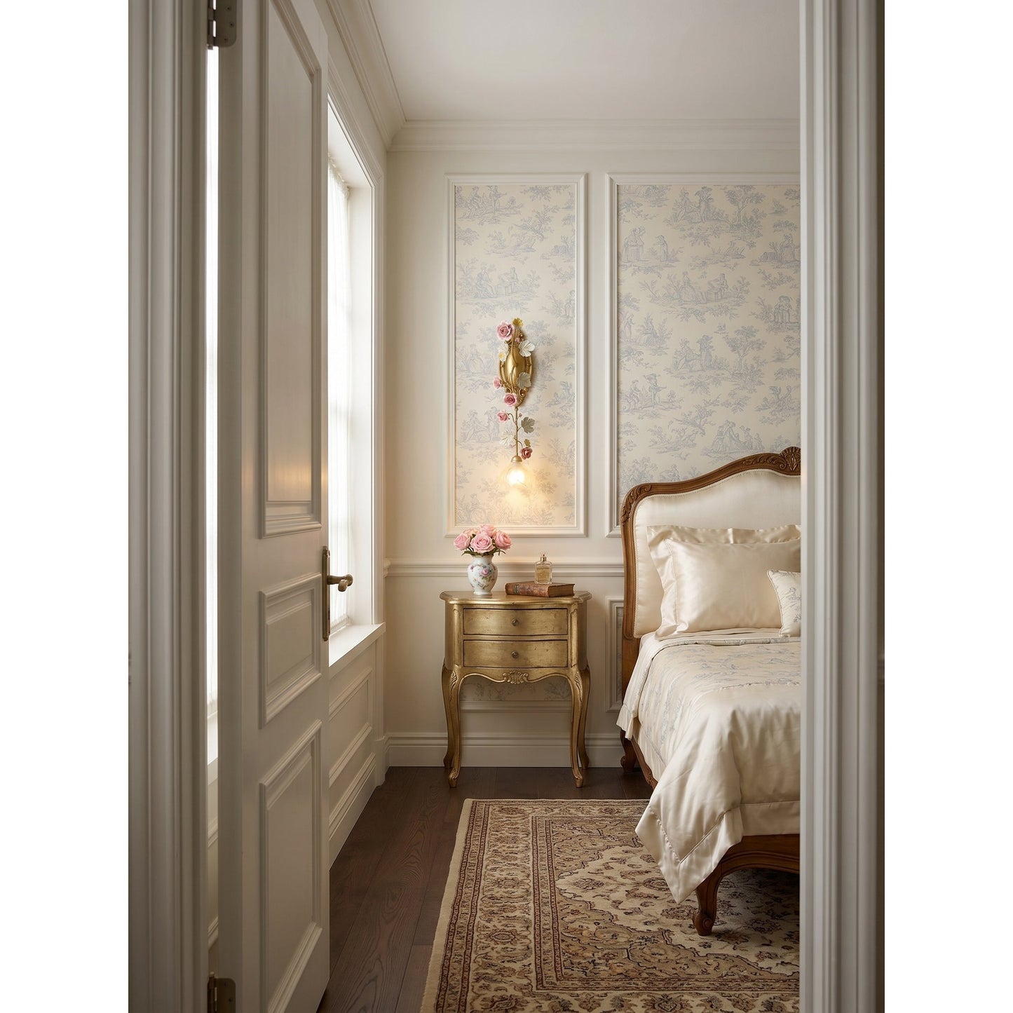 Floral Vine-Shaped Wall Sconce