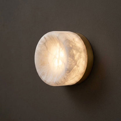Dorola Ring Alabaster Wall Sconce