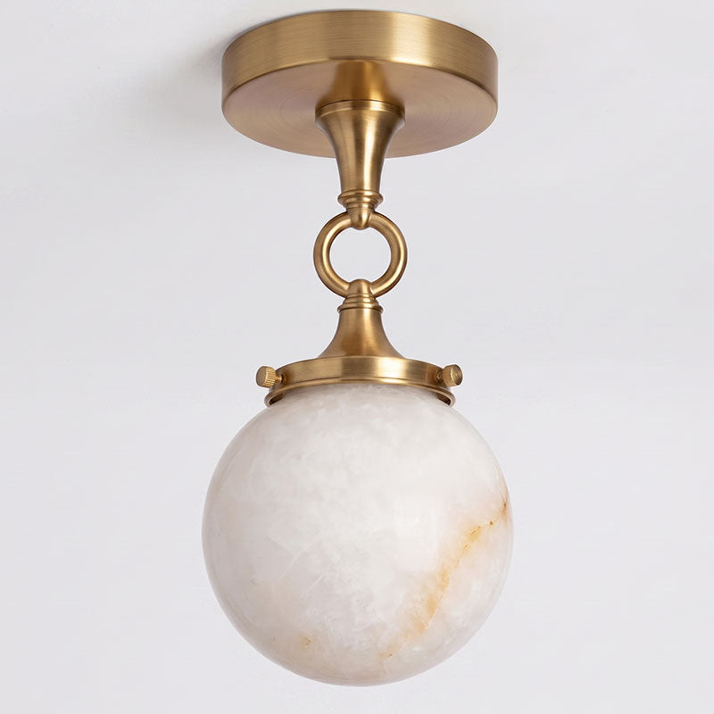 Umbel Alabaster Semi-Flush Mount