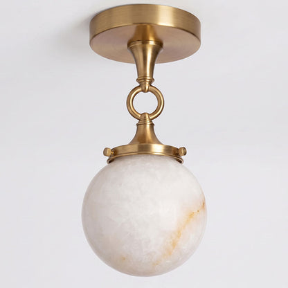 Umbel Alabaster Semi-Flush Mount