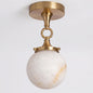 Umbel Alabaster Semi-Flush Mount