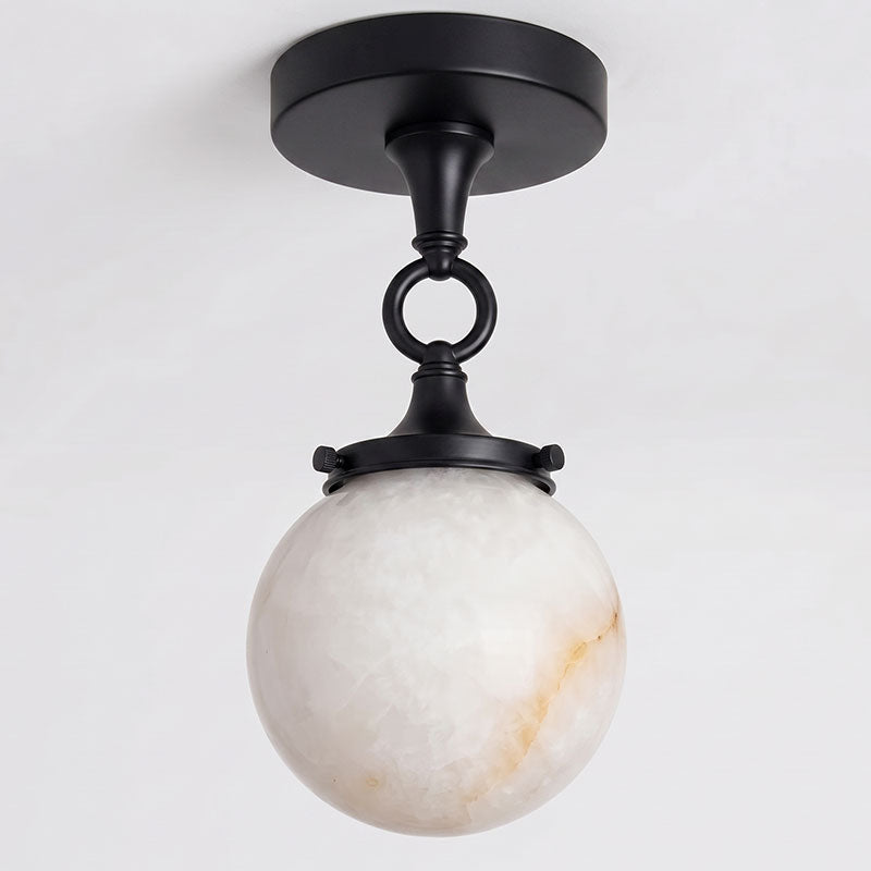 Umbel Alabaster Semi-Flush Mount