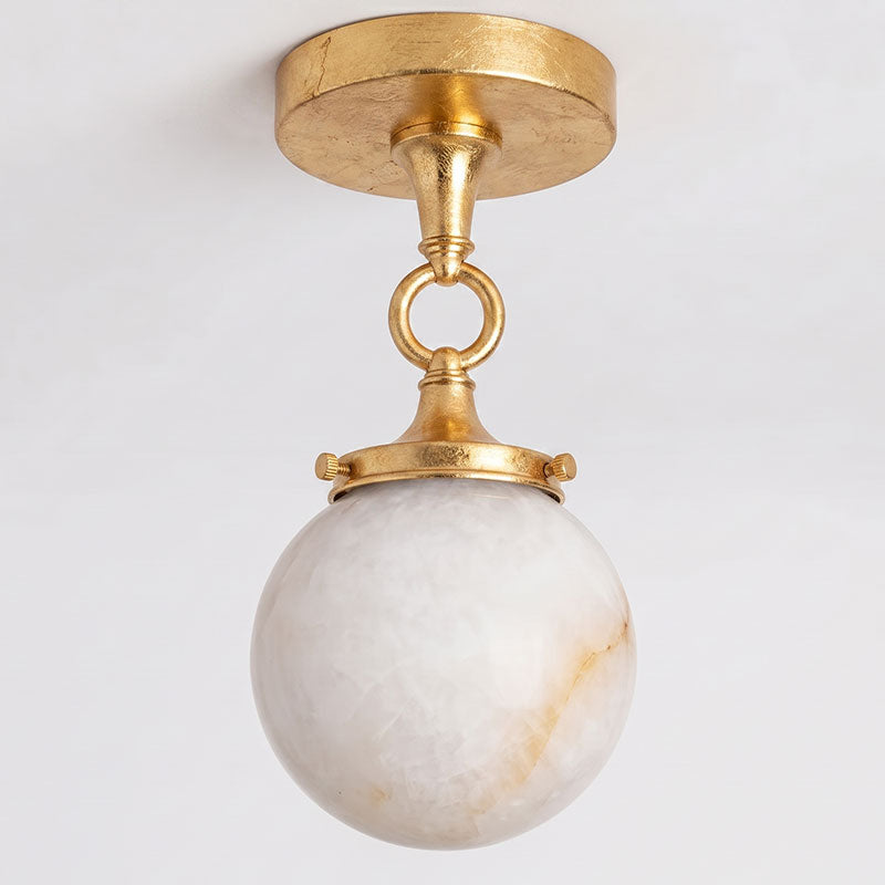 Umbel Alabaster Semi-Flush Mount