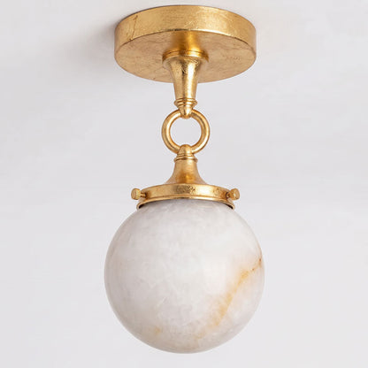 Umbel Alabaster Semi-Flush Mount