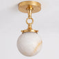 Umbel Alabaster Semi-Flush Mount