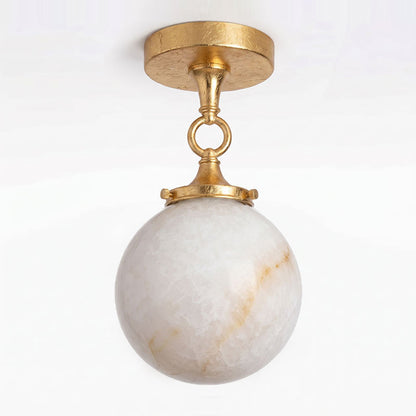 Umbel Alabaster Semi-Flush Mount