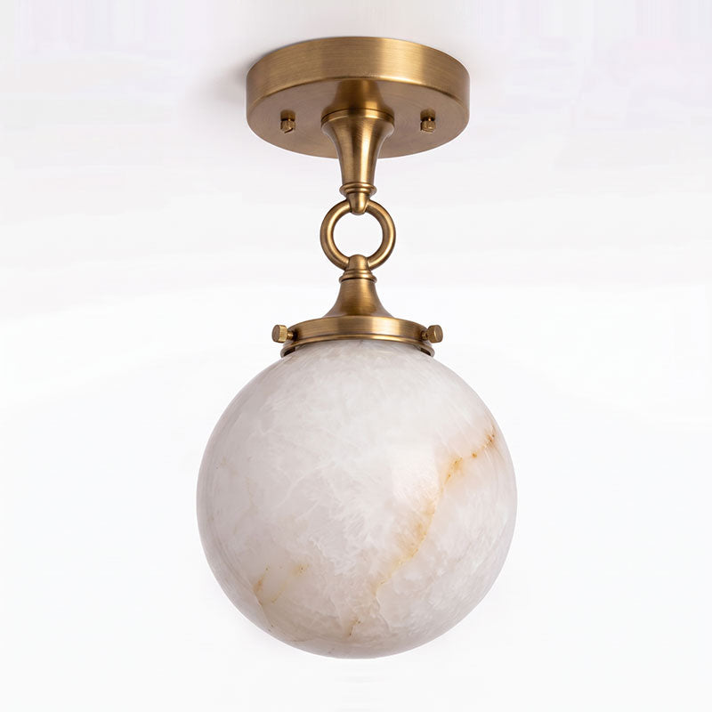 Umbel Alabaster Semi-Flush Mount