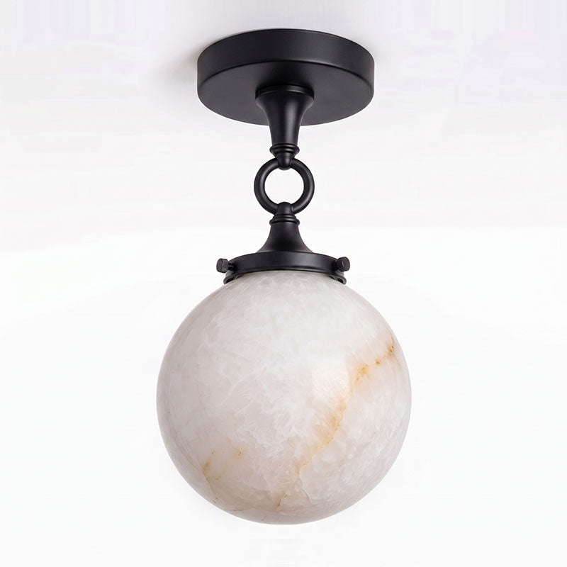 Umbel Alabaster Semi-Flush Mount