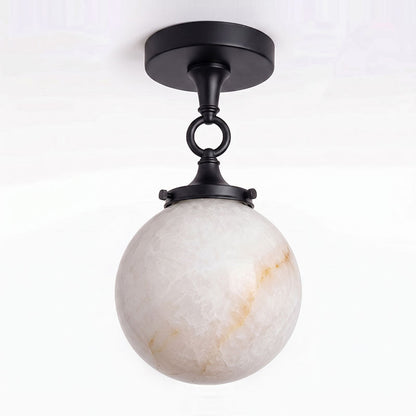 Umbel Alabaster Semi-Flush Mount