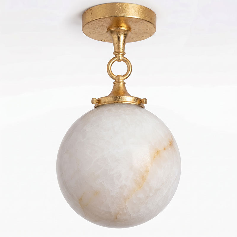 Umbel Alabaster Semi-Flush Mount